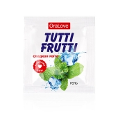 Пробник гель-смазки Tutti-frutti со вкусом мяты - 4 гр. - Биоритм - купить с доставкой в Находке