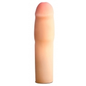 Телесная насадка-удлинитель на пенис PERFORMANCE 1.5INCH COCK XTENDER - 16 см. - Blush Novelties - в Находке купить с доставкой