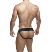 Черный мужской страпон DR. SKIN 6INCH HOLLOW STRAP ON - 16 см. - Blush Novelties - купить с доставкой в Находке