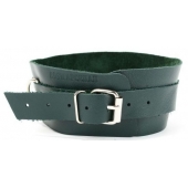 Изумрудный ошейник Ladys Arsenal на регулируемом ремешке - БДСМ Арсенал - купить с доставкой в Находке