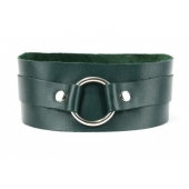 Изумрудный ошейник Ladys Arsenal на регулируемом ремешке - БДСМ Арсенал - купить с доставкой в Находке