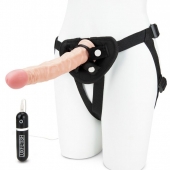Регулируемые трусики с вибрирующей насадкой - 21 см. - Lux Fetish - купить с доставкой в Находке