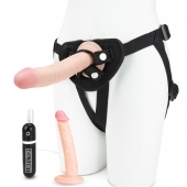 Регулируемые трусики с 2 насадками - 16 и 15 см. - Lux Fetish - купить с доставкой в Находке