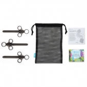 Набор из 3 черных шприцев для лубриканта - b-Vibe - купить с доставкой в Находке