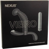 Стимулятор простаты Nexus Vibro Black - 10,2 см. - Nexus Range - в Находке купить с доставкой