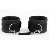 Черные оковы My rules на сцепке - БДСМ Арсенал - купить с доставкой в Находке
