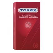 Презервативы Torex  Сладкая любовь  с ароматом клубники - 12 шт. - Torex - купить с доставкой в Находке