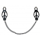 Зажимы на соски Darkside с цепочкой - Lola Games - купить с доставкой в Находке