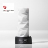 Белый 3D мастурбатор POLYGON - Tenga - в Находке купить с доставкой