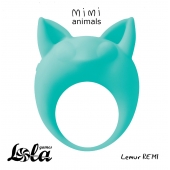 Зеленое эрекционное кольцо Lemur Remi - Lola Games - в Находке купить с доставкой