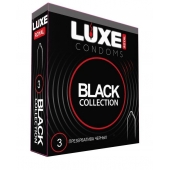 Черные презервативы LUXE Royal Black Collection - 3 шт. - Luxe - купить с доставкой в Находке