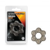 Дымчатое эрекционное кольцо Stay Hard Thick Bead Cock Ring - Blush Novelties - в Находке купить с доставкой