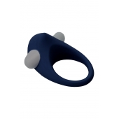 Гладкое синее эрекционное виброкольцо STIMU RING - Dream Toys - в Находке купить с доставкой