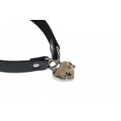 Черный ошейник Utopia с замком и ключиком - Lola Games - купить с доставкой в Находке