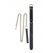 Черный ошейник с поводком Wild - Lola Games - купить с доставкой в Находке