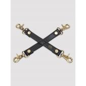 Черный фиксатор для манжет Bound to You Faux Leather Hogtie - Fifty Shades of Grey - купить с доставкой в Находке