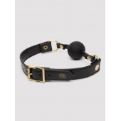 Черный кляп-шар Bound to You Faux Leather Ball Gag - Fifty Shades of Grey - купить с доставкой в Находке