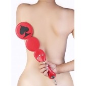 Шлёпалка  Пики  с анальным плагом - LOVETOY (А-Полимер) - купить с доставкой в Находке