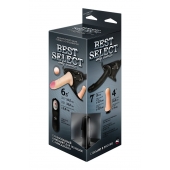 Черный женский пояс BEST SELECT с 3 насадками и вибрацией - LOVETOY (А-Полимер) - купить с доставкой в Находке