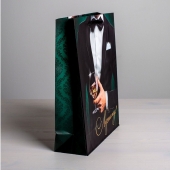 Бумажный пакет «Лучшему!» - 23 х 27 см. - Сима-Ленд - купить с доставкой в Находке