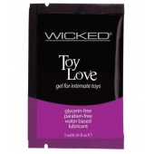 Лубрикант на водной основе для использования с игрушками WICKED Toy Love - 3 мл. - Wicked - купить с доставкой в Находке
