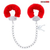 Металлические оковы с мягкой красной опушкой - Notabu - купить с доставкой в Находке