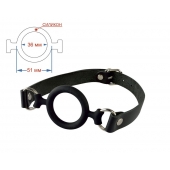 Черный кляп-рамка на регулируемых ремешках - Sitabella - купить с доставкой в Находке