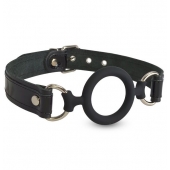 Силиконовый кляп-рамка на кожаных ремешках - Sitabella - купить с доставкой в Находке