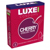 Презервативы с ароматом вишни LUXE Royal Cherry Collection - 3 шт. - Luxe - купить с доставкой в Находке