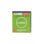 Гладкие презервативы LUXE Royal Classic - 3 шт. - Luxe - купить с доставкой в Находке