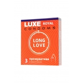 Презервативы с продлевающим эффектом LUXE Royal Long Love - 3 шт. - Luxe - купить с доставкой в Находке