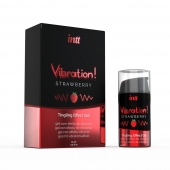 Жидкий интимный гель с эффектом вибрации Vibration! Strawberry - 15 мл. - INTT - купить с доставкой в Находке