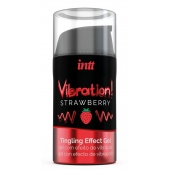 Жидкий интимный гель с эффектом вибрации Vibration! Strawberry - 15 мл. - INTT - купить с доставкой в Находке