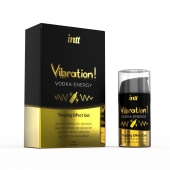 Жидкий интимный гель с эффектом вибрации Vibration! Vodka Energy - 15 мл. - INTT - купить с доставкой в Находке