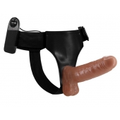 Страпон на трусиках с вибрацией Ultra Passionate Harness - 16 см. - Baile - купить с доставкой в Находке