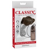 Дымчатый вибростимулятор головки пениса Dual Vibrating Head Teaser - Pipedream - в Находке купить с доставкой