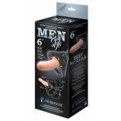 Телесный пустотелый харнесс MEN Style - 17,5 см. - LOVETOY (А-Полимер) - купить с доставкой в Находке
