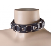Черный кожаный ошейник  Властелин колец - Sitabella - купить с доставкой в Находке
