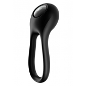 Черное эрекционное виброкольцо Majestic Duo - Satisfyer - в Находке купить с доставкой