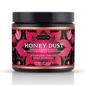 Пудра для тела Honey Dust Body Powder с ароматом клубники - 170 гр. - Kama Sutra - купить с доставкой в Находке