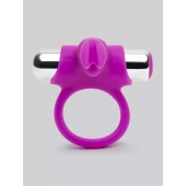 Лиловое виброкольцо с пультом ДУ Remote Control Cock Ring - Happy Rabbit - в Находке купить с доставкой