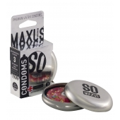Экстремально тонкие презервативы в железном кейсе MAXUS Extreme Thin - 3 шт. - Maxus - купить с доставкой в Находке