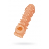 Телесная закрытая насадка с пупырышками Cock Sleeve Size M - 15,6 см. - KOKOS - в Находке купить с доставкой
