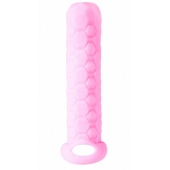 Розовый фаллоудлинитель Homme Long - 13,5 см. - Lola Games - в Находке купить с доставкой