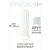 Белый фаллоудлинитель Homme Wide - 13 см. - Lola Games - в Находке купить с доставкой