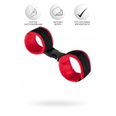 Красно-черные велюровые оковы Anonymo - ToyFa - купить с доставкой в Находке