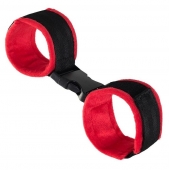 Красно-черные велюровые оковы Anonymo - ToyFa - купить с доставкой в Находке