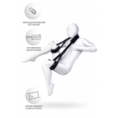 Черные кожаные стропы для фиксации Anonymo - ToyFa - купить с доставкой в Находке