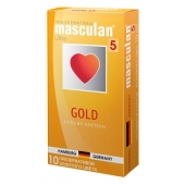 Презервативы Masculan Ultra Gold с золотым напылением и ароматом ванили - 10 шт. - Masculan - купить с доставкой в Находке