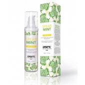 Разогревающее массажное масло Gourmet Spearmint Organic с органическими ингредиентами - 50 мл. - Exsens - купить с доставкой в Находке